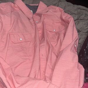 Free Planet Gray Button-Up Shirt